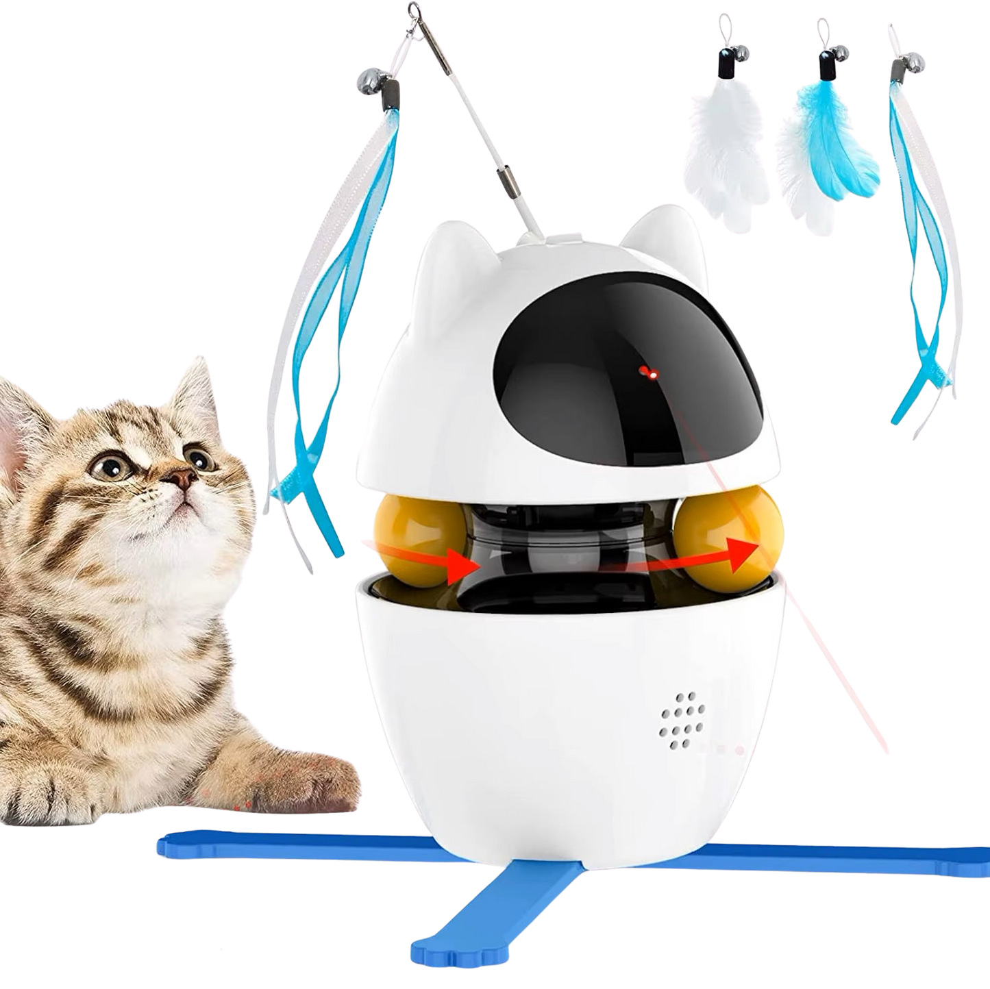 4 in 1 Cat Toys Indoor Electric Interactive Toys