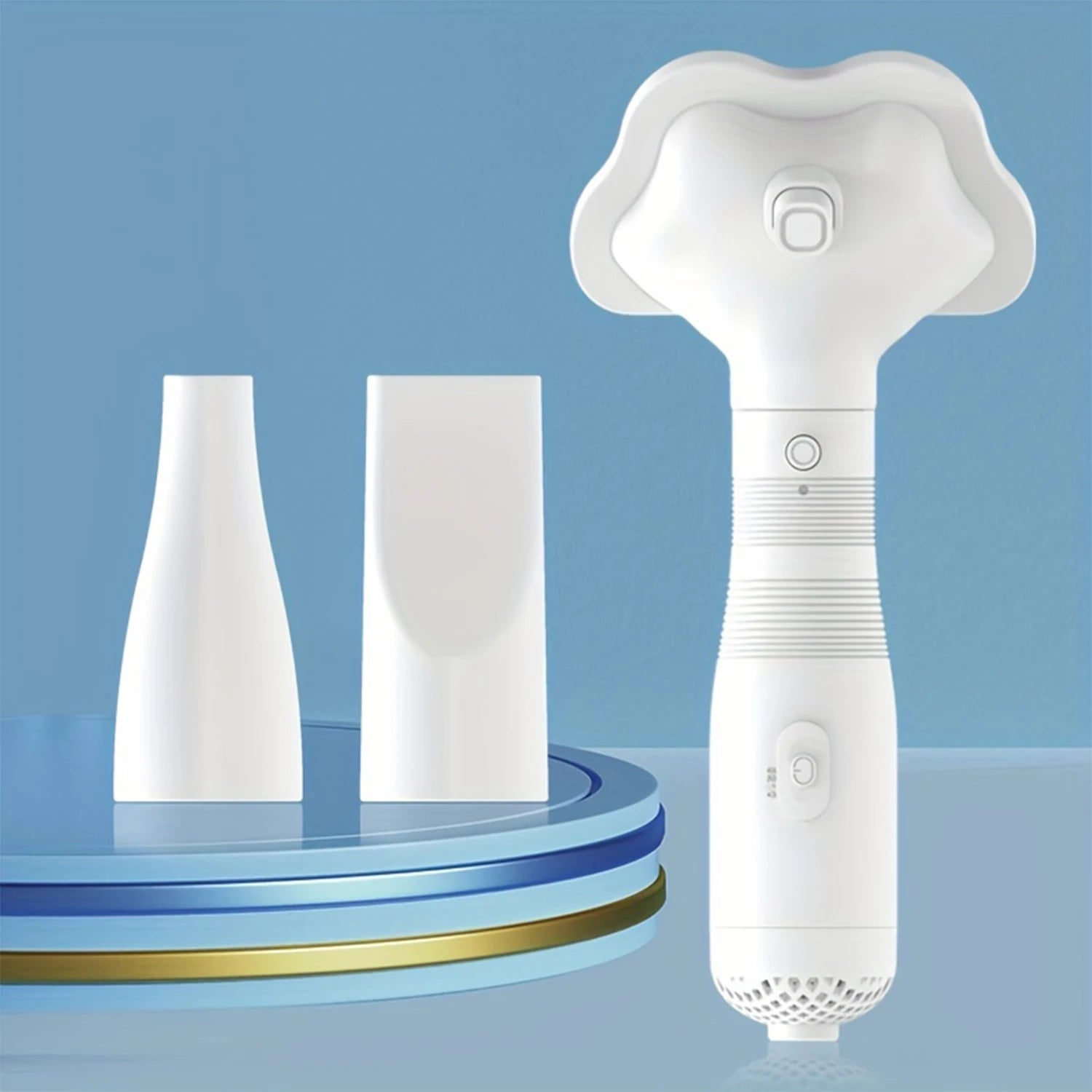 3-In-1 Quiet Pet Hair Dryer, Pet Grooming Brush, Hot Air Brush for Grooming and Hair Removal, Smooth and Efficient Drying